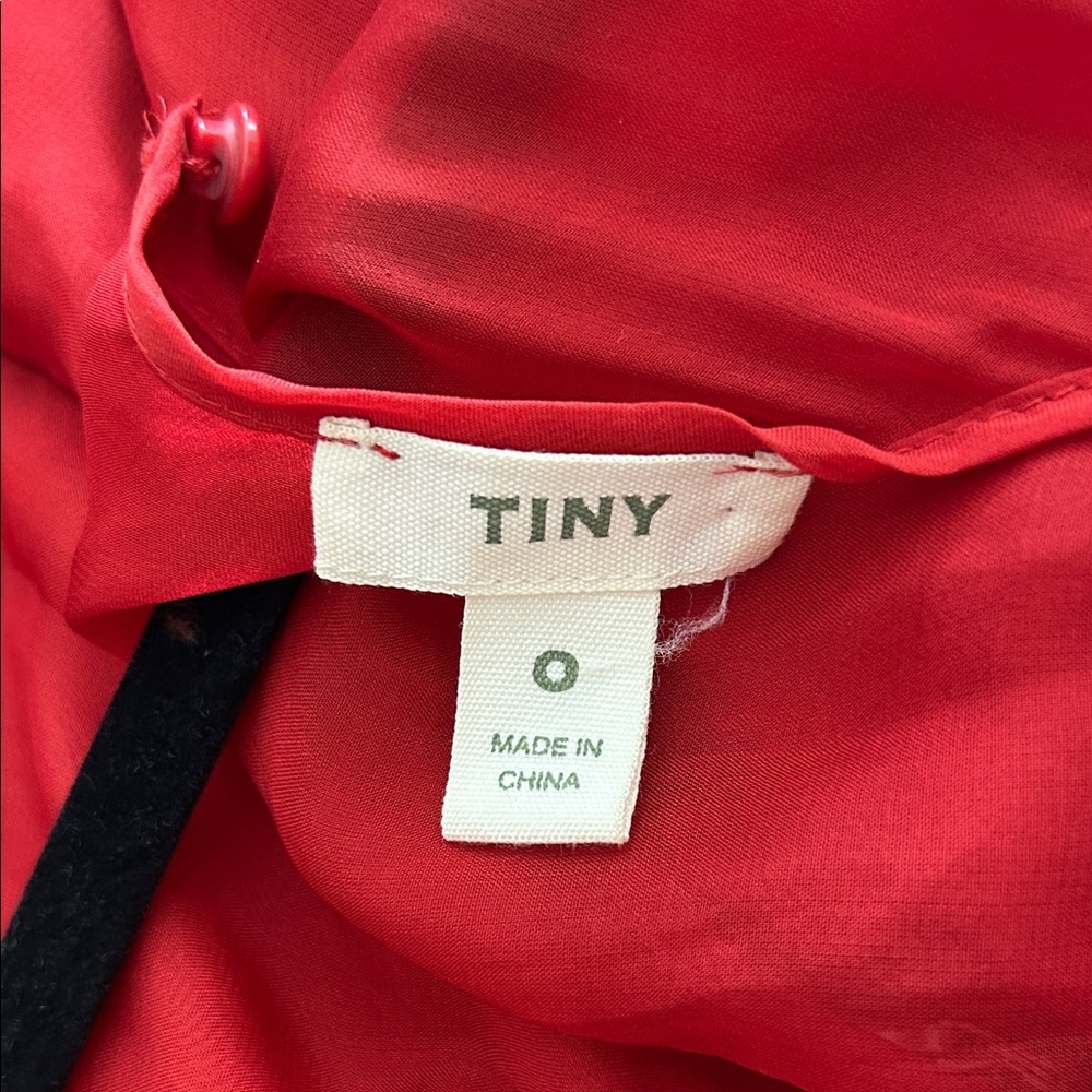 Vintage style Red Sleeveless Dress with Floral Details size XS - Picture 3 of 4